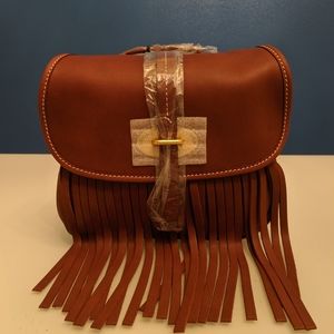 Dooney & Bourke Lulu Fiona Leather Fringe Crossbod